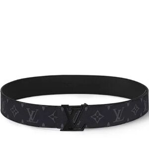 Men's Designer Black Monogram Belt